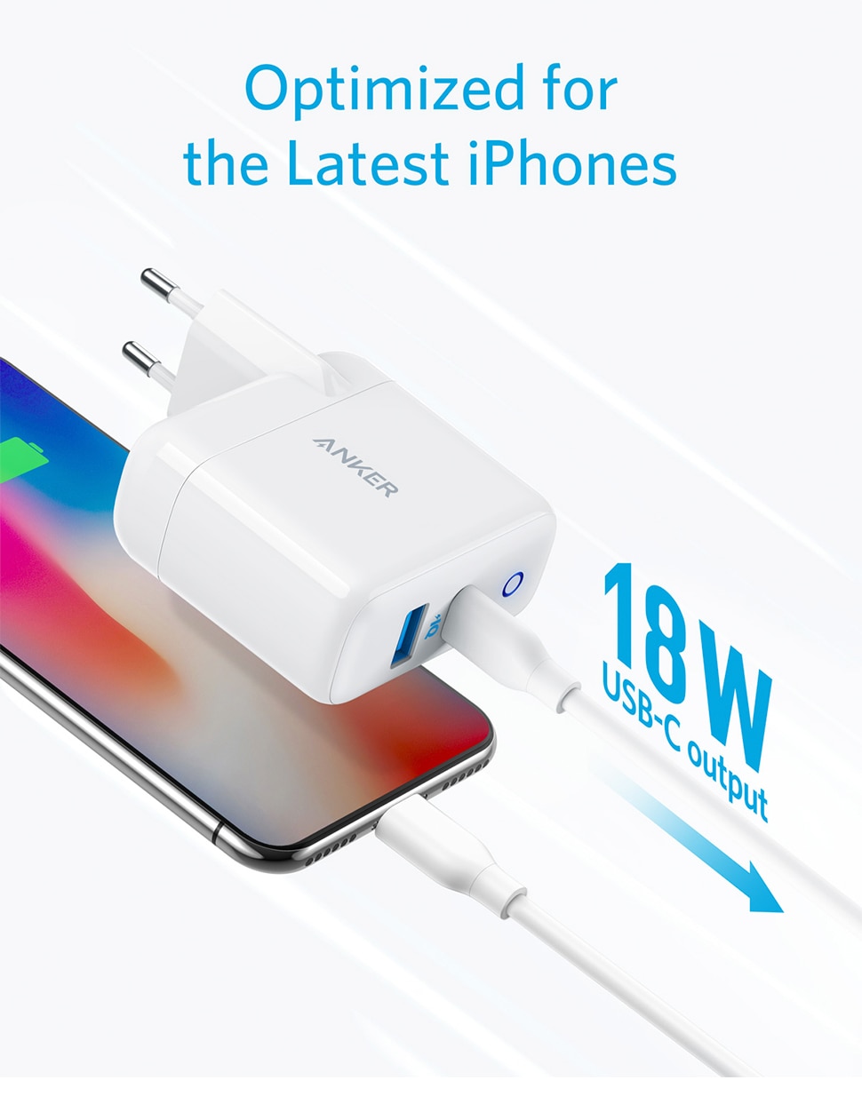 iPhone 12 Charger, Anker 30W 2 Port Fast Charger with 18W USB C Power Adapter, Foldable PowerPort PD 2 for iPhone 12 series iPhone 12 Charger, Anker 30W 2 Port Fast Charger with 18W USB C Power Adapter, Foldable PowerPort PD 2 for iPhone 12 series
