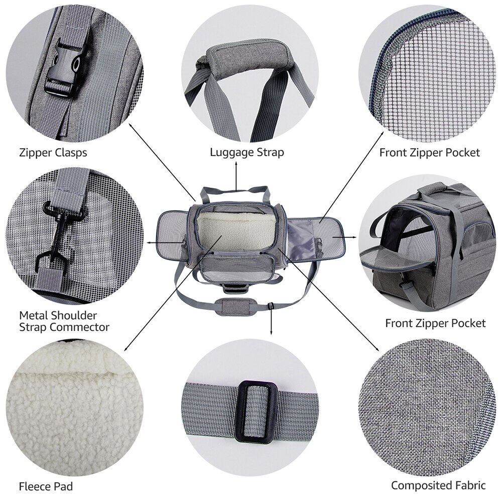 Dog Carrier Bags Portable Pet Cat Dog Backpack Breathable Cat Carrier Bag Airline Approved Transport Carrying For Cats Small Dog Dog Carrier Bags Portable Pet Cat Dog Backpack Breathable Cat Carrier Bag Airline Approved Transport Carrying For Cats Small Dog